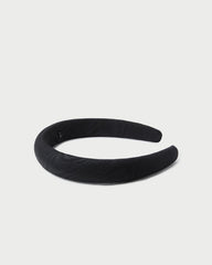Loeffler Randall / Marina Black Moiré Puffy Headband