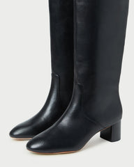 Loeffler Randall / Gia Black Leather Tall Boot