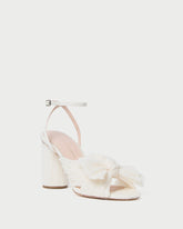 Loeffler Randall / Camellia Pearl Pleated Bow Heel