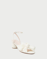 Loeffler Randall / Dahlia Pearl Pleated Bow Heel