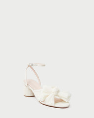 Loeffler Randall / Dahlia Pearl Pleated Bow Heel