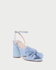 Loeffler Randall / Camellia Blue Pleated Bow Heel