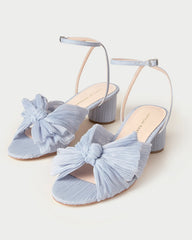 Loeffler Randall / Dahlia Blue Pleated Bow Heel