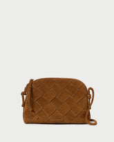 Loeffler Randall / Mallory Cacao Woven Suede Crossbody