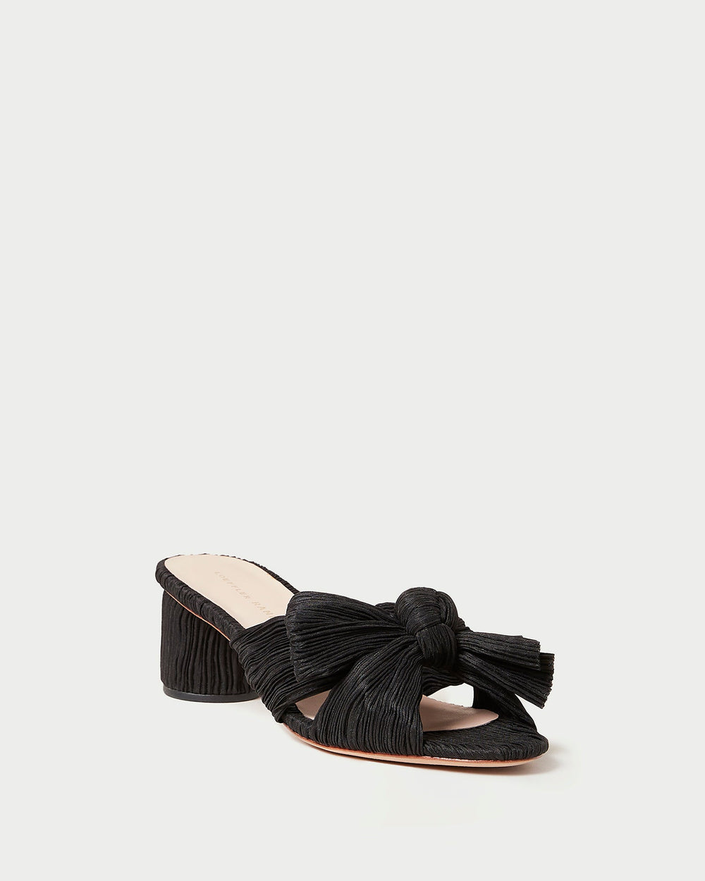 Loeffler Randall / Emilia Black Pleated Bow Heel
