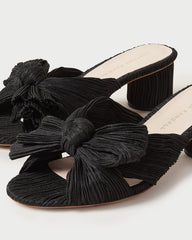 Loeffler Randall / Emilia Black Pleated Bow Heel