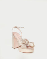 Loeffler Randall / Natalia Platinum Platform Bow Heel