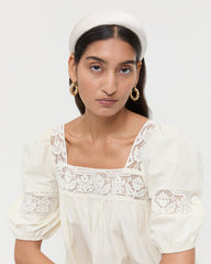 Loeffler Randall / Bellamy Cream Satin Headband