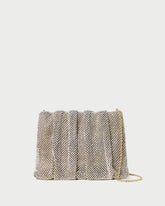 Loeffler Randall / Ember Gold Diamante Gathered Clutch