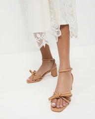 Loeffler Randall / Mikel Dune Bow Mid-Heel Sandal
