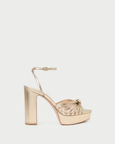 Loeffler Randall / Rivka Champagne Knot Platform Sandal