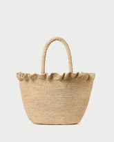 Loeffler Randall / Cyrus Natural Ruffled Woven Tote