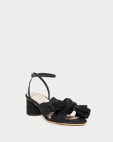 Loeffler Randall / Dahlia Black Pleated Bow Heel