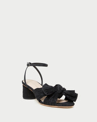 Loeffler Randall / Dahlia Black Pleated Bow Heel