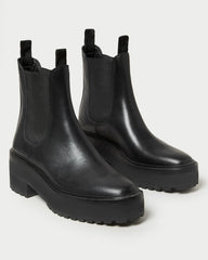 Loeffler Randall / Reggie Black Leather Chelsea Boot