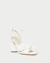 Loeffler Randall / Camellia White Pleated Bow Heel
