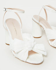 Loeffler Randall / Camellia White Pleated Bow Heel
