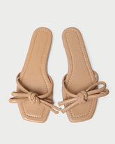 Loeffler Randall / Hadley Dune Leather Bow Sandal
