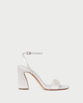 Loeffler Randall / Malia Cream Curved-Heel Sandal
