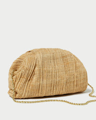 Loeffler Randall / Bailey Natural Pleated Dome Clutch