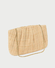 Loeffler Randall / Brit Natural Flat Pleated Clutch