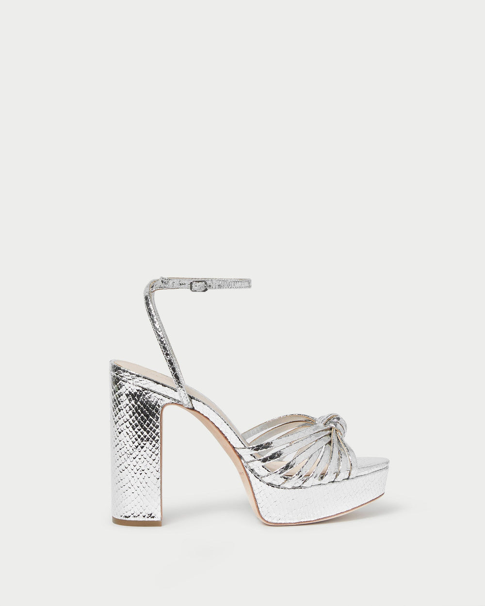 Loeffler Randall / Rivka Silver Knot Platform Sandal