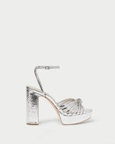 Loeffler Randall / Rivka Silver Knot Platform Sandal