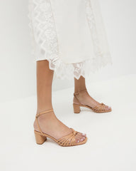 Loeffler Randall / Olivia Dune Knot Mid-Heel Sandal