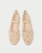Loeffler Randall / Leonie Caramel/Crystal Ballet Flat