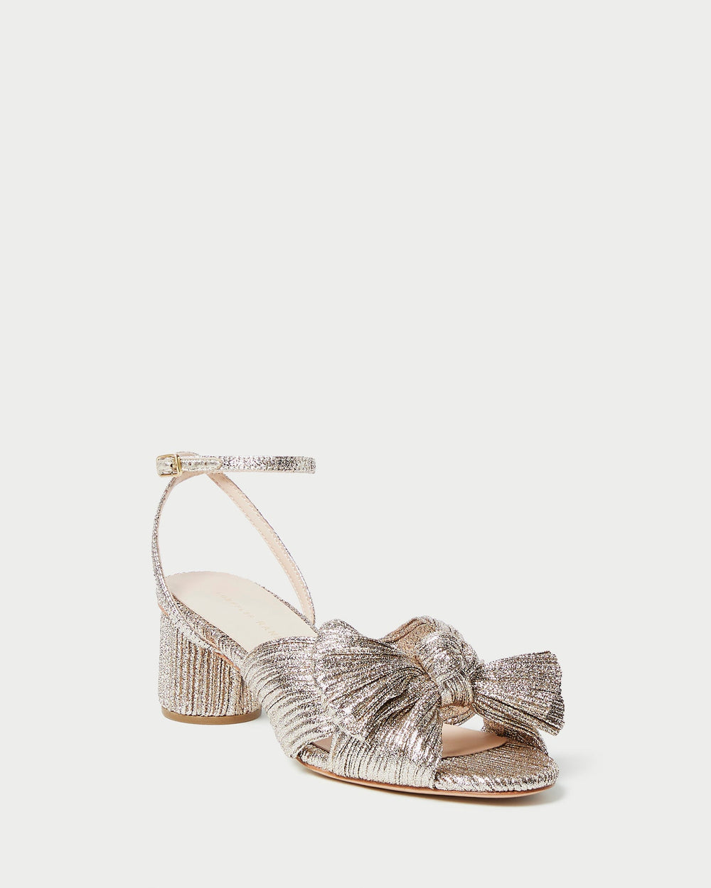 Loeffler Randall / Dahlia Champagne Pleated Bow Heel