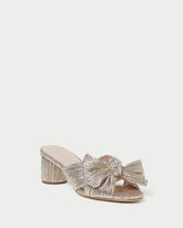 Loeffler Randall / Emilia Champagne Pleated Bow Heel