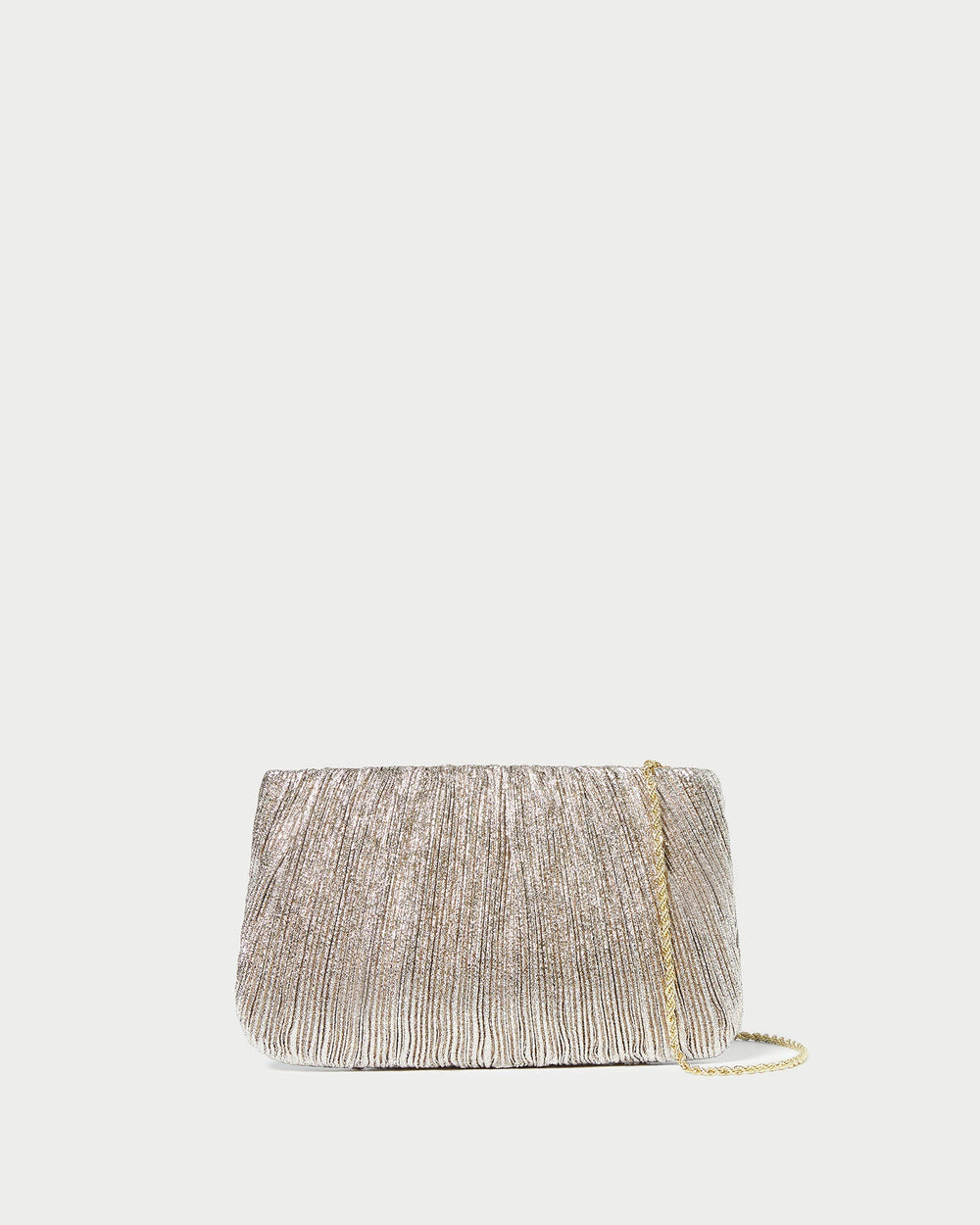Loeffler Randall / Brit Champagne Flat Pleated Clutch