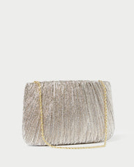 Loeffler Randall / Brit Champagne Flat Pleated Clutch