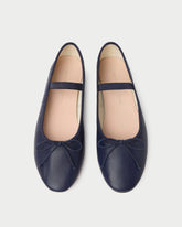 Loeffler Randall / Leonie Navy Leather Ballet Flat