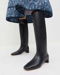 Loeffler Randall / Indy Black Leather Tall Boot