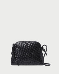 Loeffler Randall / Mallory Black Woven Leather Crossbody