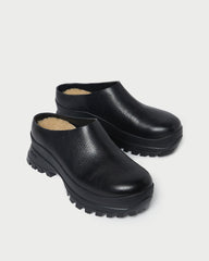 Loeffler Randall / Gemma Black Leather Lug Mule