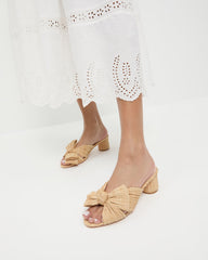 Loeffler Randall / Emilia Natural Pleated Bow Heel