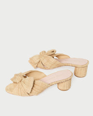 Loeffler Randall / Emilia Natural Pleated Bow Heel