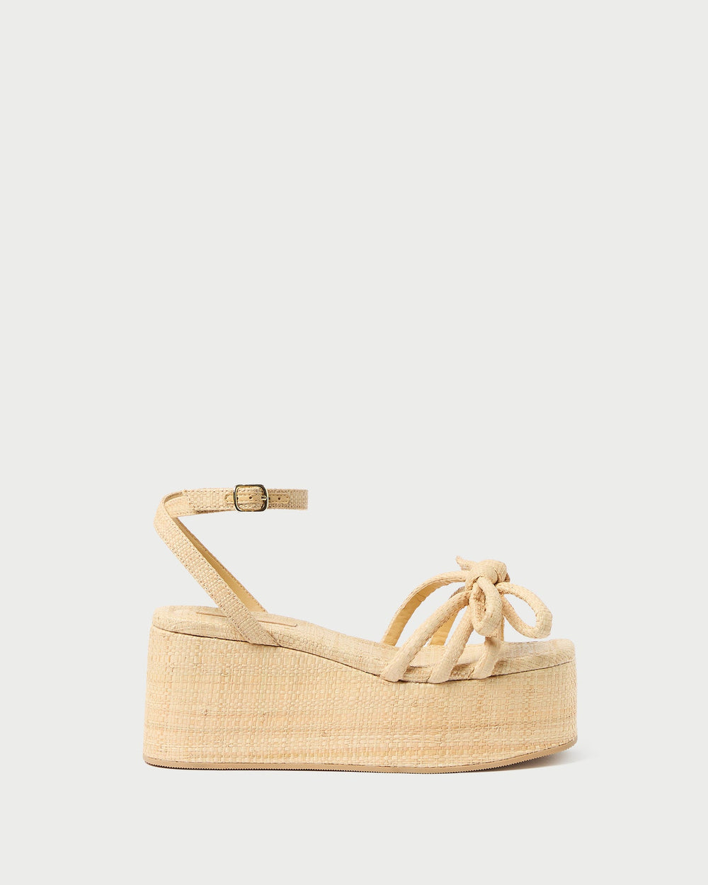 Loeffler Randall / Hudson Natural Raffia Platform Sandal