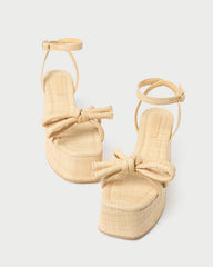 Loeffler Randall / Hudson Natural Raffia Platform Sandal