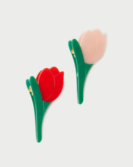 Loeffler Randall / Juniper Red/Pink Tulip Clip Set