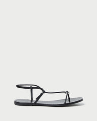 Loeffler Randall / Lara Black Leather Sandal