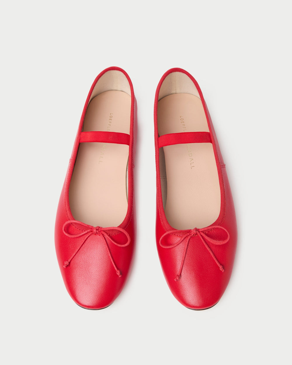 Loeffler Randall / Leonie Red Leather Ballet Flat