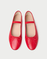 Loeffler Randall / Leonie Red Leather Ballet Flat