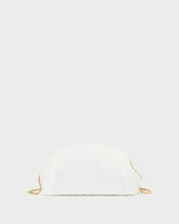 Loeffler Randall / Bailey White Pleated Dome Clutch