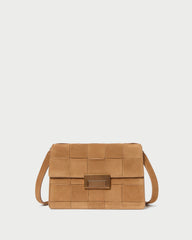 Loeffler Randall / Delphine Toffee Suede Shoulder Bag