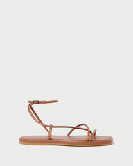 Loeffler Randall / Noor Timber Leather Flat Sandal