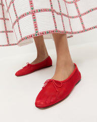 Loeffler Randall / Landon Red Mesh Ballet Flat