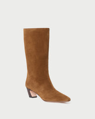 Loeffler Randall / Cleo Cacao Suede Mid-Calf Boot